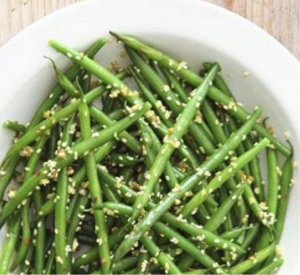 Food - Green Beans with Miso-Sesame Sauce